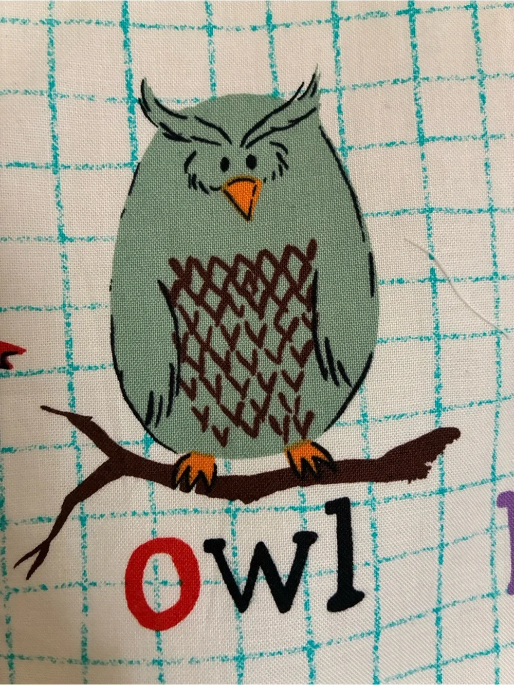ABC ANIMALS FABRIC CHART
